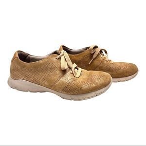 Dansko Women's Alissa Gold Print Leather Athletic Oxford Sneaker EU Size 37